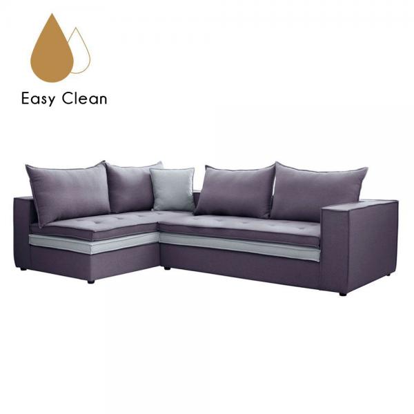 LEVEL ΚΑΝΑΠΕΣ ΓΩΝΙΑ ΑΡΙΣΤΕΡΗ ΜΩΒ SILVER 280x180xH80cm