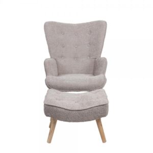 TEDDY ΠΟΛΥΘΡΟΝΑ ΜΕ ΥΠΟΠΟΔΙΟ BEIGE 69x70xH96cm