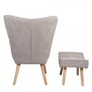 TEDDY ΠΟΛΥΘΡΟΝΑ ΜΕ ΥΠΟΠΟΔΙΟ BEIGE 69x70xH96cm