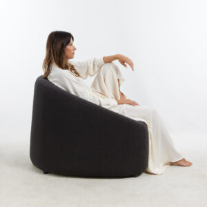 PUFFY ΠΟΛΥΘΡΟΝΑ ΓΚΡΙ ΣΚΟΥΡΟ 95x93x79