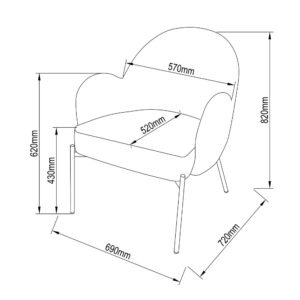 SCOTCH ΠΟΛΥΘΡΟΝΑ ΚΑΦΕ 70x70x81