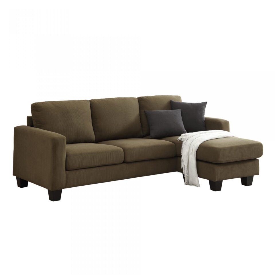 SENSO ΚΑΝΑΠΕΣ ΓΩΝΙΑ ΑΝΑΣΤΡΕΨΙΜΗ ΛΑΔΙ ΓΚΡΙ 217x143x86cm