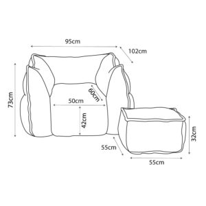 SPONGE ΠΟΛΥΘΡΟΝΑ SET ELEPHANT 95x102x73