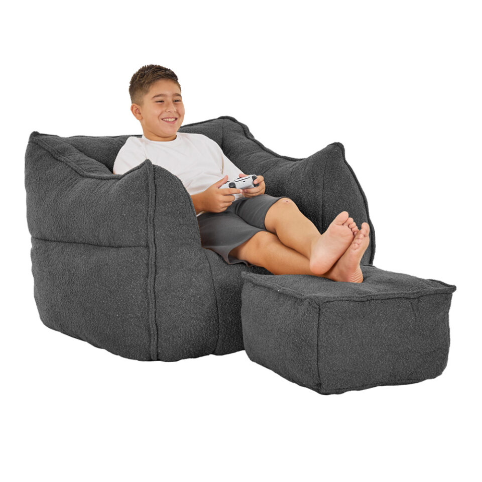 SPONGE ΠΟΛΥΘΡΟΝΑ SET ΓΚΡΙ ΣΚΟΥΡΟ 95x102x73