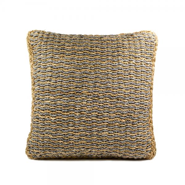 SEASIDE ΜΑΞΙΛΑΡΑ SEAGRASS ΒΑΜΒΑΚΙ 60x60xH20cm