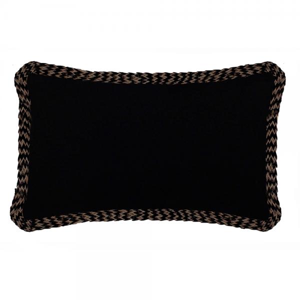 FISHBONE ΚΑΛΥΜΜΑ ΜΑΞΙΛΑΡΙΟΥ ΥΦΑΣΜΑ ΜΑΥΡΟ 30x45xH1cm