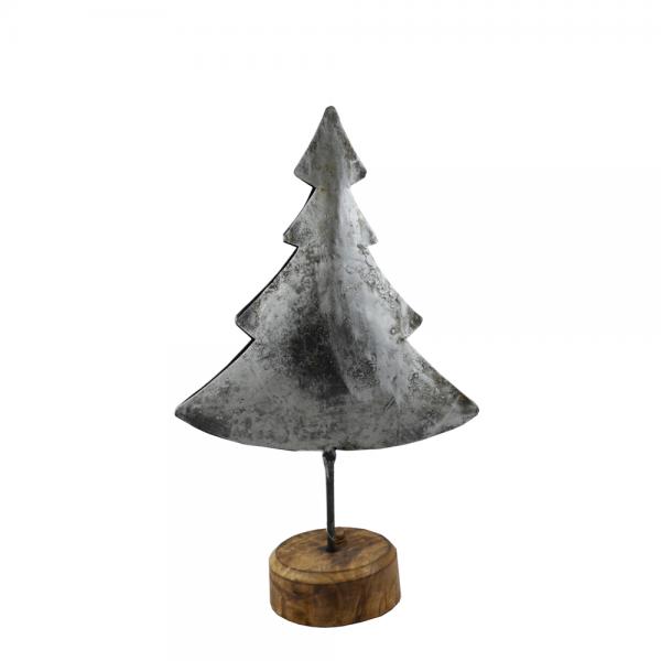 XMAS TREE ΔΙΑΚΟΣΜΗΤΙΚΟ ΞΥΛΟ ΜΕΤΑΛΛΟ 24xH35cm