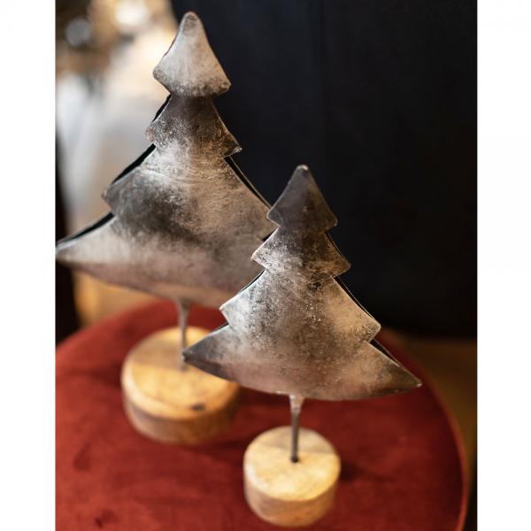 XMAS TREE ΔΙΑΚΟΣΜΗΤΙΚΟ ΞΥΛΟ ΜΕΤΑΛΛΟ 24xH35cm