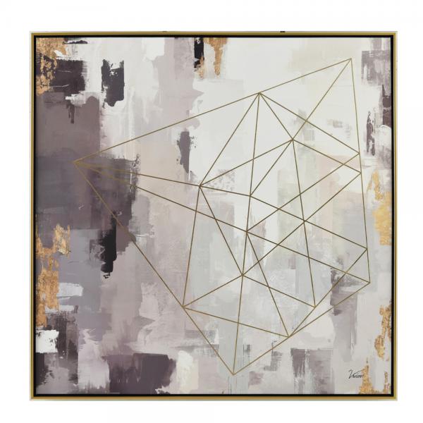 ANCE ΠΙΝΑΚΑΣ ΚΑΜΒΑΣ ΞΥΛΟ 100x100xH3,5cm