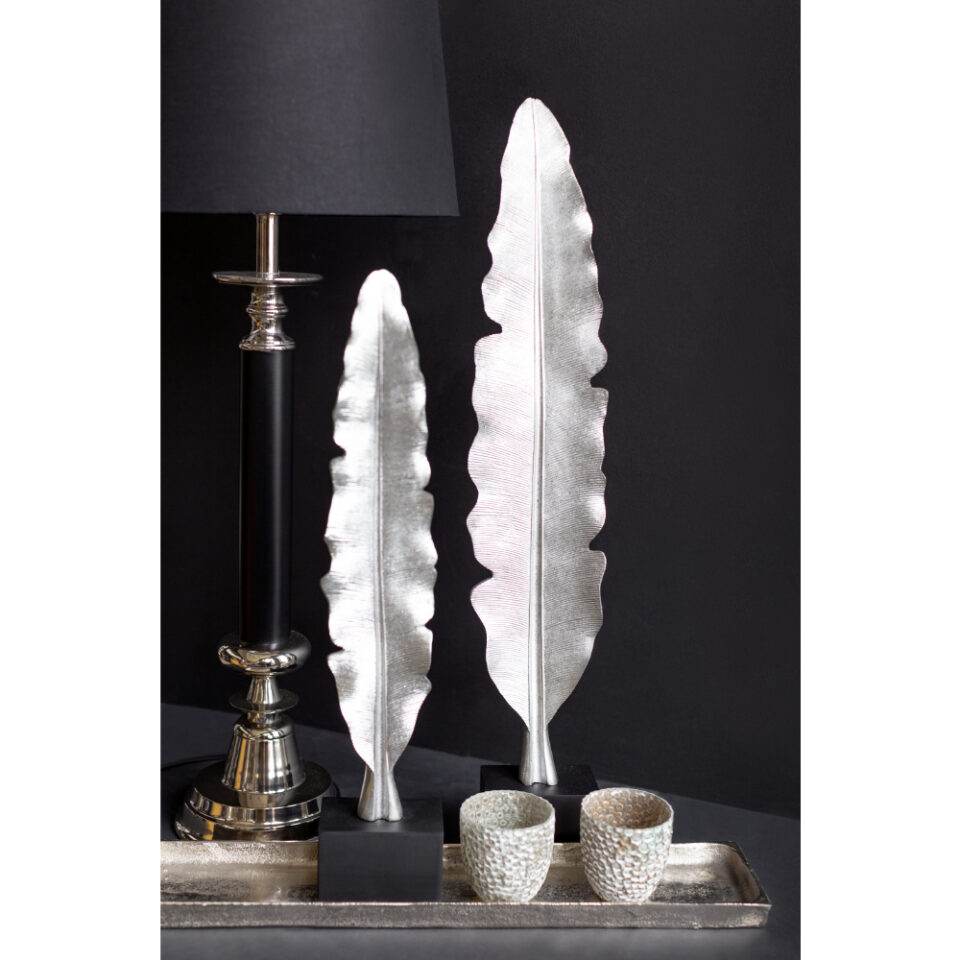FEATHERS ΔΙΑΚΟΣΜΗΤΙΚΟ ΦΤΕΡΟ 14x11x74 POLYRESIN ΑΣΗΜΙ ΞΥΛΟ