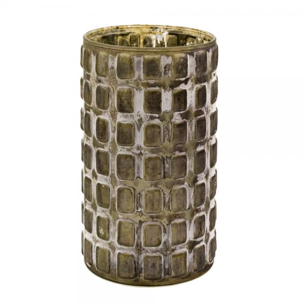 BLOCKS ΒΑΖΟ ΓΥΑΛΙ 14x14xH26cm