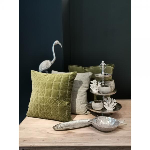 OLIVE ΔΙΑΚΟΣΜΗΤΙΚΟ ΜΑΞΙΛΑΡΙ ΥΦΑΣΜΑ ΛΑΔΙ 50x50xH10cm