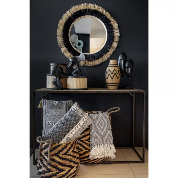 HIVE ΡΙΧΤΑΡΙ ΒΑΜΒΑΚΙ POLYESTER ΓΚΡΙ ΛΕΥΚΟ 130x170