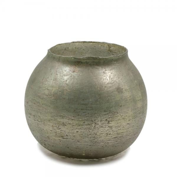 GLOBE ΒΑΖΟ ΓΥΑΛΙ ΠΡΑΣΙΝΟ 24x16xH21cm