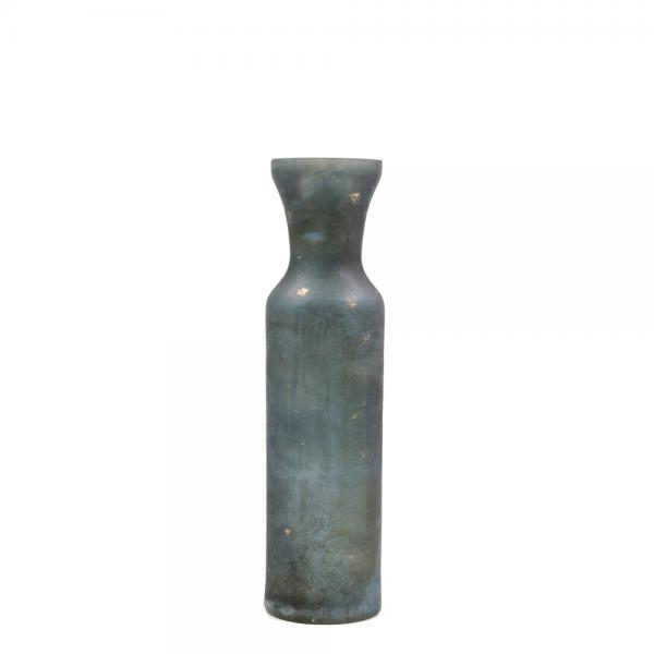 GALAXY ΒΑΖΟ ΓΥΑΛΙ ΓΚΡΙ ΣΚΟΥΡΟ D12xH44cm