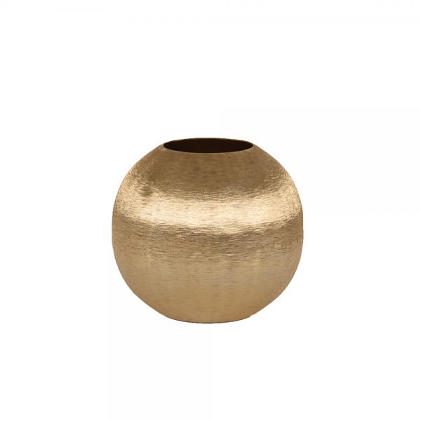 MINK ΒΑΖΟ ΑΛΟΥΜΙΝΙΟ ΧΡΥΣΟ D21xH19cm