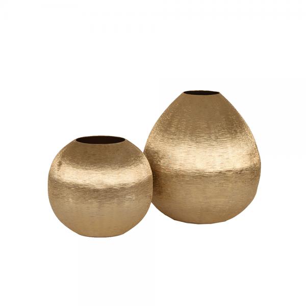MINK ΒΑΖΟ ΑΛΟΥΜΙΝΙΟ ΧΡΥΣΟ D21xH19cm