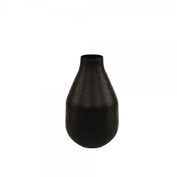 DAHLIA ΒΑΖΟ ΑΛΟΥΜΙΝΙΟ ΜΑΥΡΟ D16xH28cm