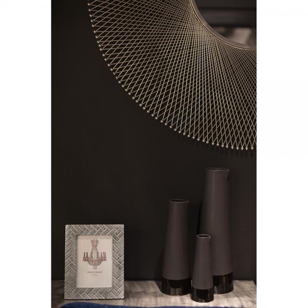 SLIM ΒΑΖΟ ΜΑΥΡΟ ΜΑΤ GLOSSY D13xH40cm
