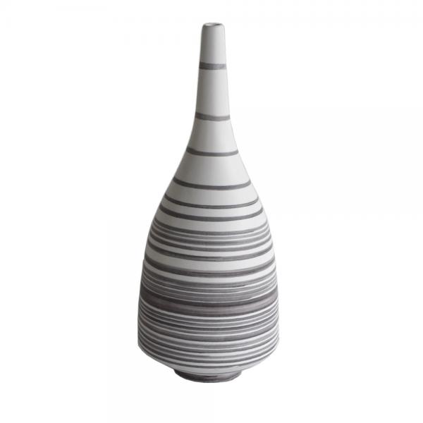 DUTCH ΒΑΖΟ ΚΕΡΑΜΙΚΟ ΛΕΥΚΟ ΜΩΒ D17xH40cm