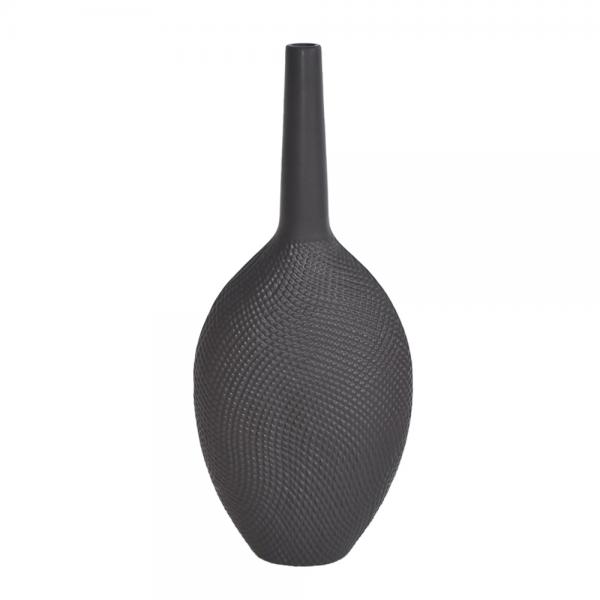 HAWANA ΒΑΖΟ ΚΕΡΑΜΙΚΟ ΜΑΥΡΟ 25x10xH61cm
