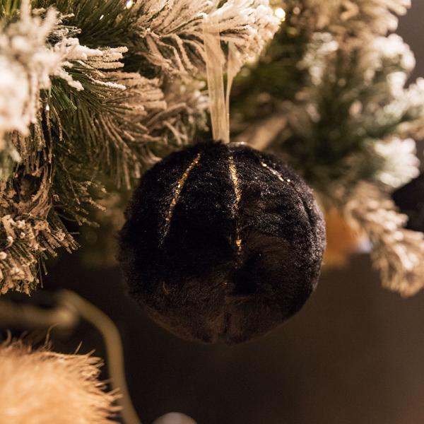 XMAS GLAMOUR ΜΠΑΛΑ ΜΑΥΡΟ ΧΡΥΣΟ 10x10