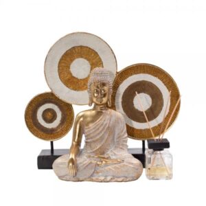 KARMA DECO ΒΟΥΔΑΣ POLYRESIN ΧΡΥΣΟ 28,5x11xH36,5cm