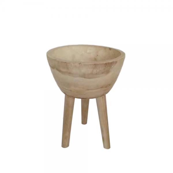 TREPIED DECO ΚΑΣΠΩ ΣΕ ΒΑΣΗ ΞΥΛΟ D31xH44cm