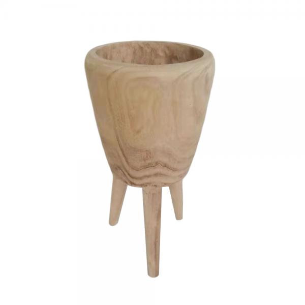 TREPIED DECO ΚΑΣΠΩ ΣΕ ΒΑΣΗ ΞΥΛΟ D29xH62cm
