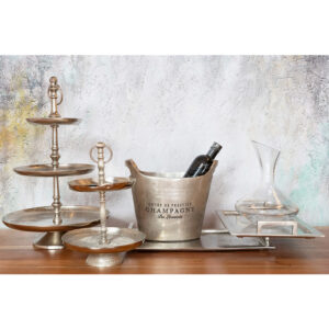 TRIER ΟΡΝΤΕΒΙΕΡΑ 2 ΕΠΙΠΕΔΑ 22x22x30 ΑΛΟΥΜΙΝΙΟ ΑΣΗΜΙ