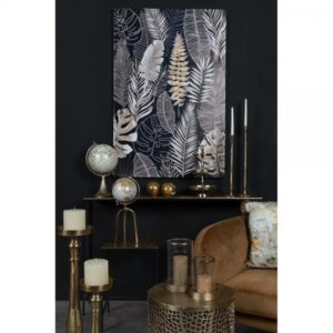 SERVIR STAND 3ΘΕΣΕΩΝ ΑΛΟΥΜΙΝΙΟ ΧΡΥΣΟ D22xH36cm