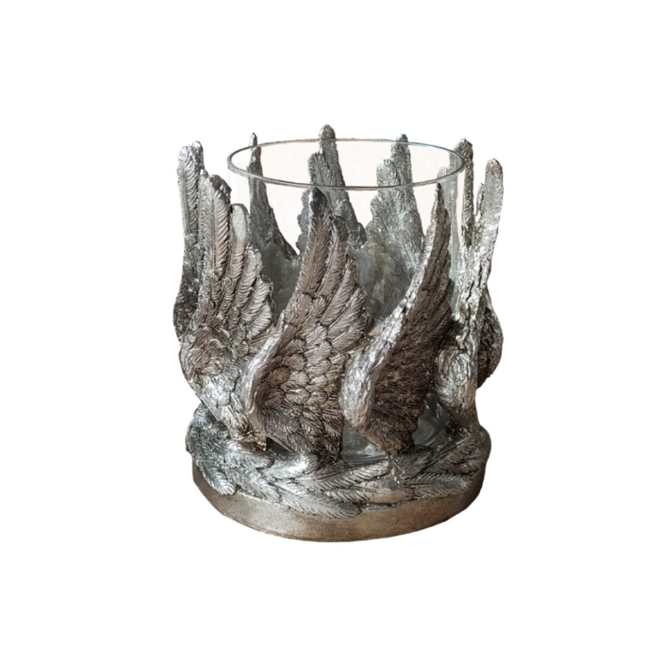 VOLE ΚΗΡΟΠΗΓΙΟ POLYRESIN ΑΣΗΜΙ ΑΝΤΙΚΕ 15x15xH18,3cm