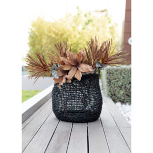 DUBH ΚΑΛΑΘΙ SET 3ΤΜΧ 48x48x52 SEAGRASS ΜΑΥΡΟ