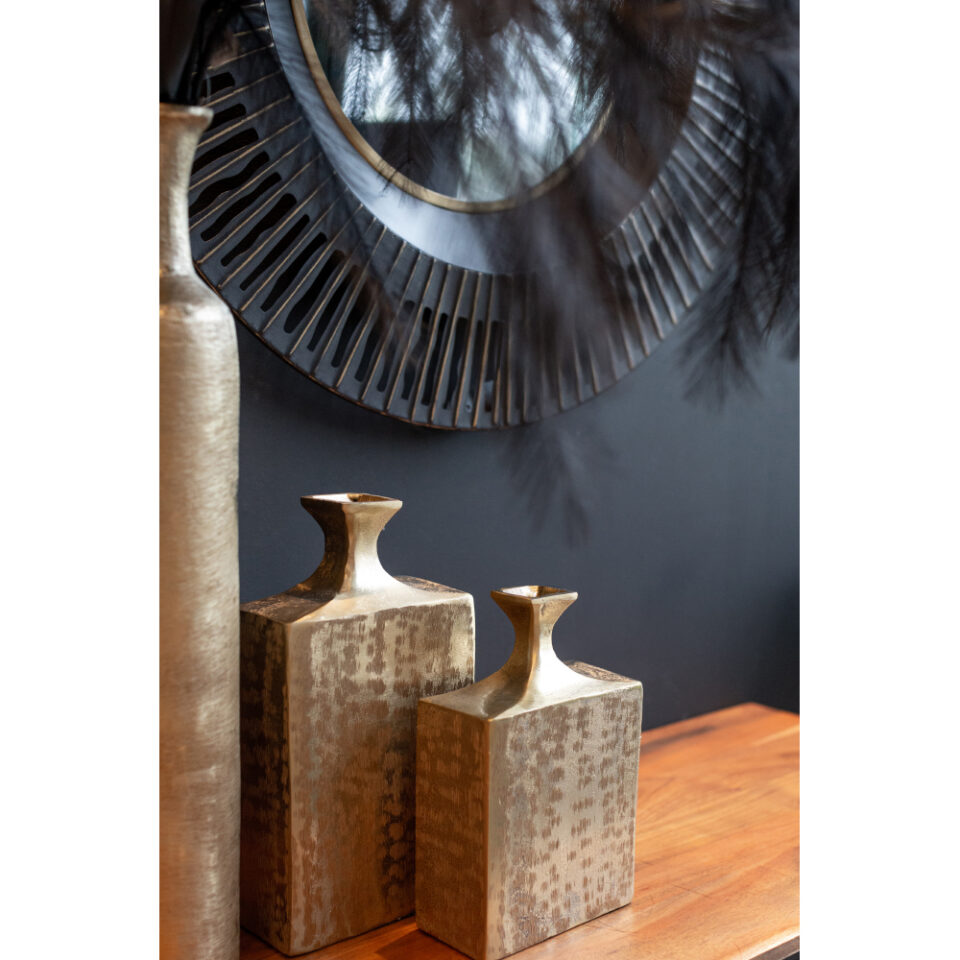 FLASCHE ΒΑΖΟ 18x9x28 ΑΛΟΥΜΙΝΙΟ ΧΡΥΣΟ