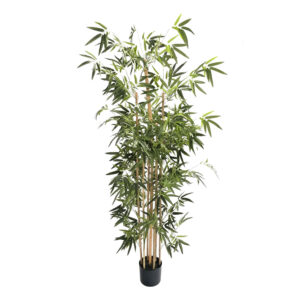BAMBOO ΔΕΝΤΡΟ ΤΕΧΝΗΤΟ ΣΕ ΓΛΑΣΤΡΑ 190 POLYESTER ΠΡΑΣΙΝΟ PVC