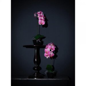 ORCHIDEA 1 ΤΕΧΝΗΤΟ ΦΥΤΟ PEVA ΚΕΡΑΜΙΚΟ ΡΟΖ ΚΙΤΡΙΝΟ 30x11xH63cm