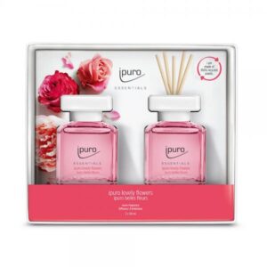 IPURO ESSENTIALS LOVELY FLOWERS ΑΡΩΜΑΤΙΚΟ ΧΩΡΟΥ ΣΕΤ 2x50ml