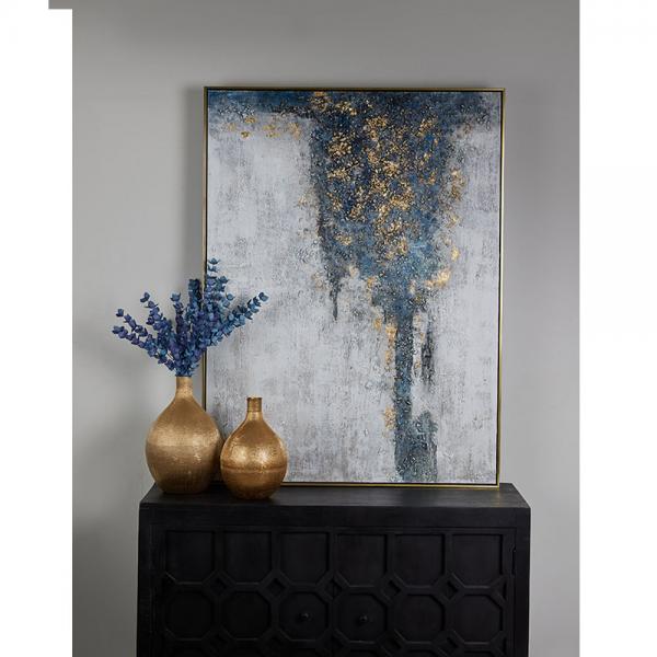 BLUE 8 ΤΕΧΝΗΤΟ ΛΟΥΛΟΥΔΙ EVA FOAM ΜΠΛΕ ΜΩΒ H98cm
