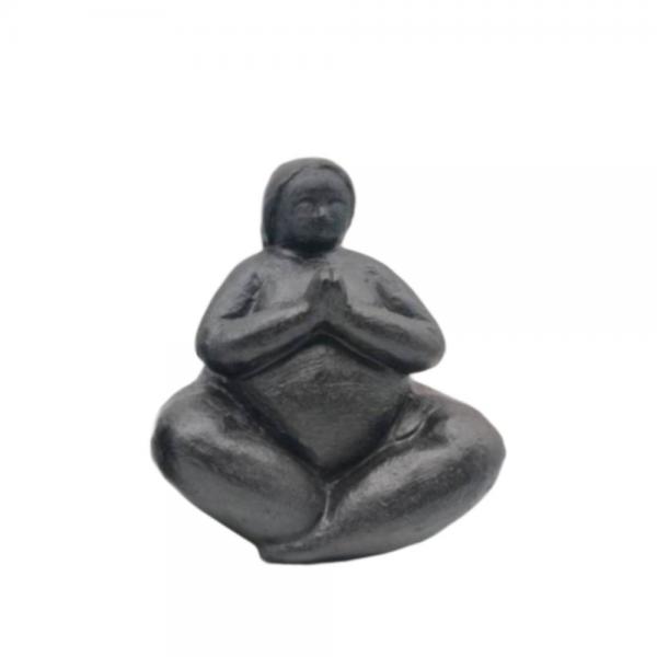 LADY 3 DECO ΦΙΓΟΥΡΑ POLYRESIN ΜΑΥΡΟ 18x14xH20cm