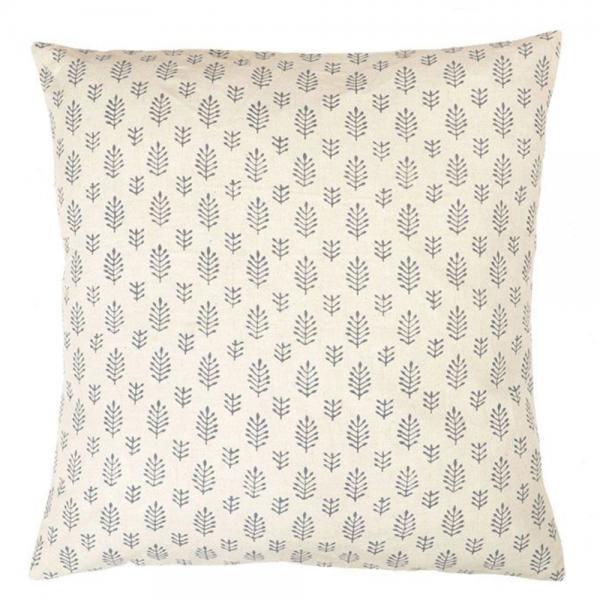 AGADIR 1 DECOR CUSHION FABRIC COTTON WHITE BLUE 60