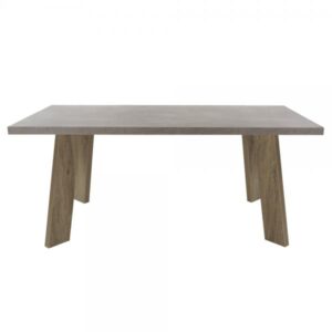 BONDI ΤΡΑΠΕΖΙ CEMENT SONOMA ΣΚΟΥΡΟ 180x90xH75cm