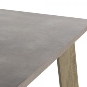 BONDI ΤΡΑΠΕΖΙ CEMENT SONOMA ΣΚΟΥΡΟ 180x90xH75cm