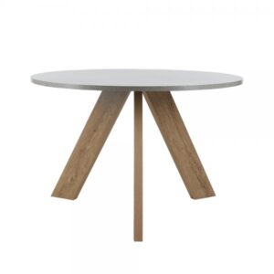 DELTA ΤΡΑΠΕΖΙ ΡΟΤΟΝΤΑ CEMENT 120x120xH74cm