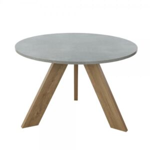 DELTA ΤΡΑΠΕΖΙ ΡΟΤΟΝΤΑ CEMENT 120x120xH74cm