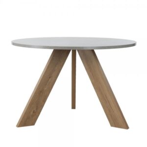 DELTA ΤΡΑΠΕΖΙ ΡΟΤΟΝΤΑ CEMENT 120x120xH74cm