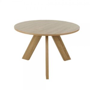 DELTA ΤΡΑΠΕΖΙ ΡΟΤΟΝΤΑ OAK ΣΚΟΥΡΟ 120x120xH74cm