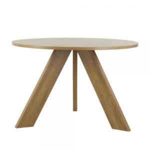 DELTA ΤΡΑΠΕΖΙ ΡΟΤΟΝΤΑ OAK ΣΚΟΥΡΟ 120x120xH74cm