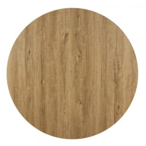 DELTA ΤΡΑΠΕΖΙ ΡΟΤΟΝΤΑ OAK ΣΚΟΥΡΟ 120x120xH74cm