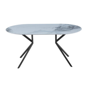 AXIS ΤΡΑΠΕΖΙ OFF WHITE ΜΕ ΟΨΗ ΜΑΡΜΑΡΟΥ 160x90x76