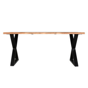 MINGLE ΤΡΑΠΕΖΙ ΚΑΡΥΔΙ ΜΑΥΡΟ 180x80xH76cm